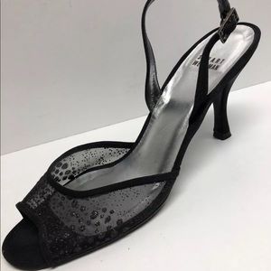 Stuart Weitzman Black Slingback Heels